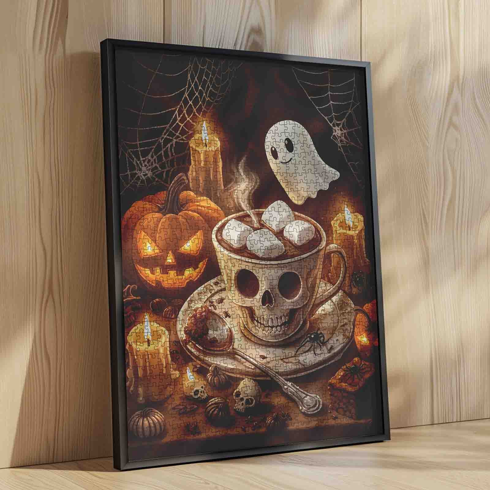 Halloween Ghost Cocoa Jigsaw Puzzle