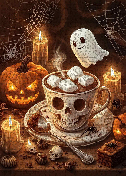 Halloween Ghost Cocoa Jigsaw Puzzle