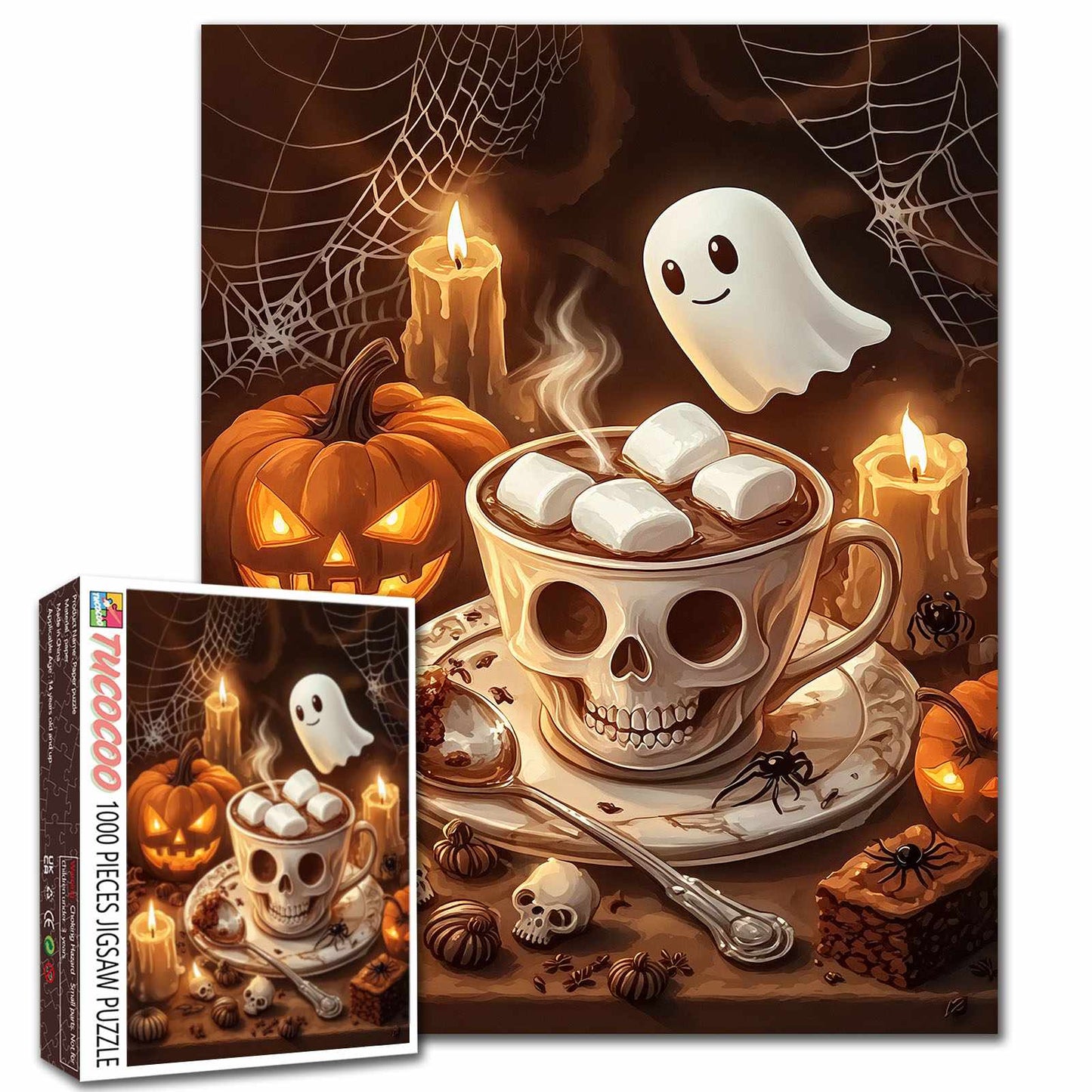Halloween Ghost Cocoa Jigsaw Puzzle