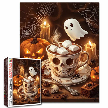 Halloween Ghost Cocoa Jigsaw Puzzle
