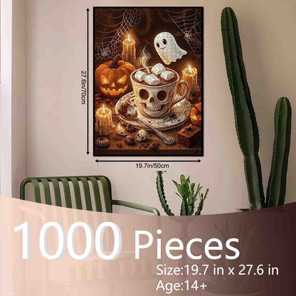 Halloween Ghost Cocoa Jigsaw Puzzle