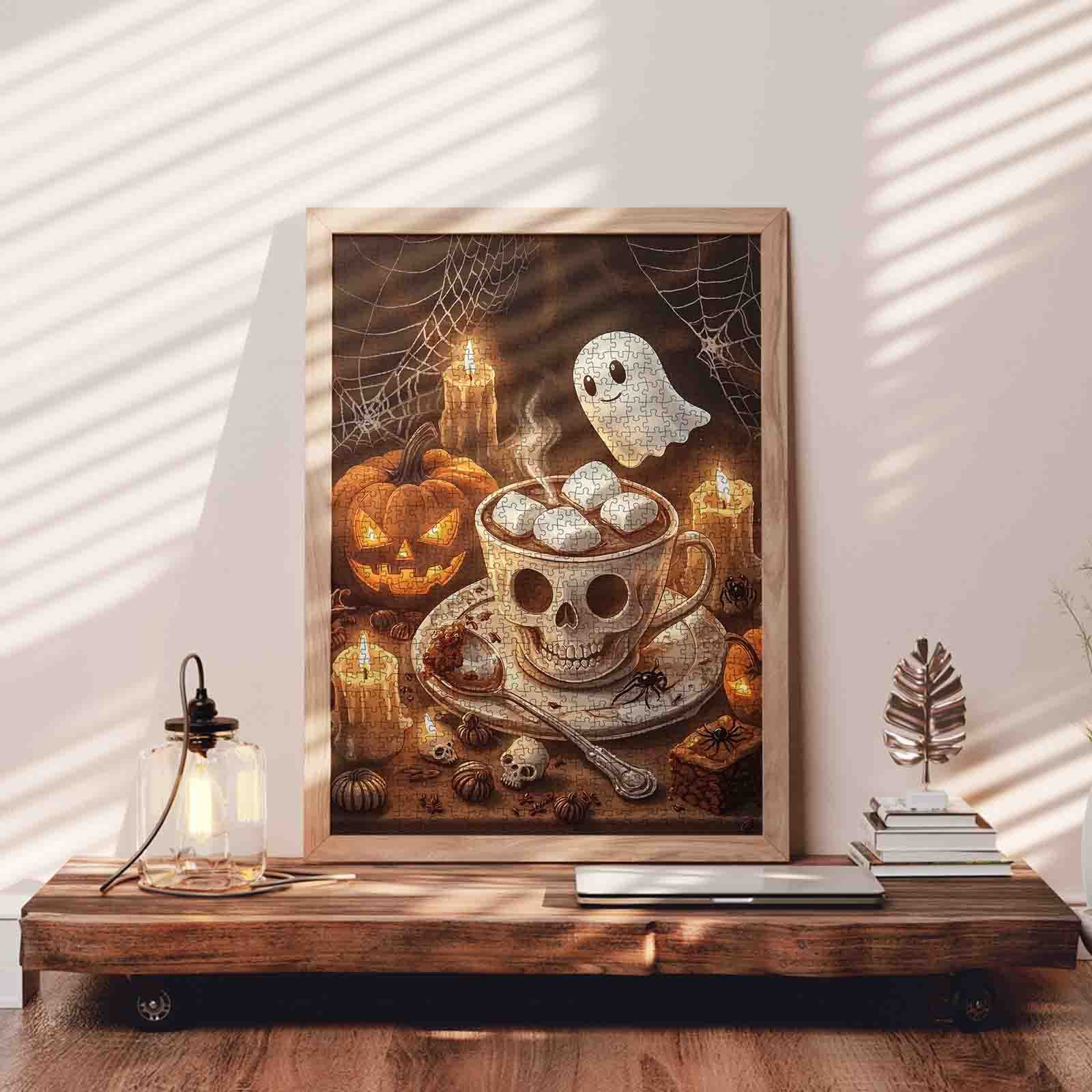 Halloween Ghost Cocoa Jigsaw Puzzle
