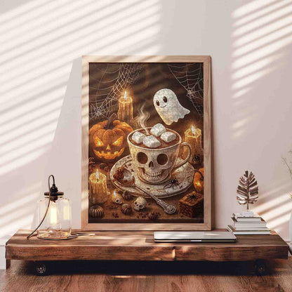 Halloween Ghost Cocoa Jigsaw Puzzle