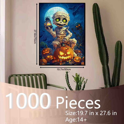 Halloween Mummy Lantern Jigsaw Puzzle