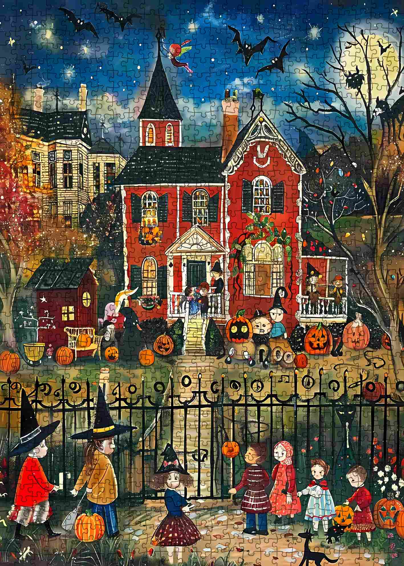 Halloween Night Trick or Treat Jigsaw Puzzle