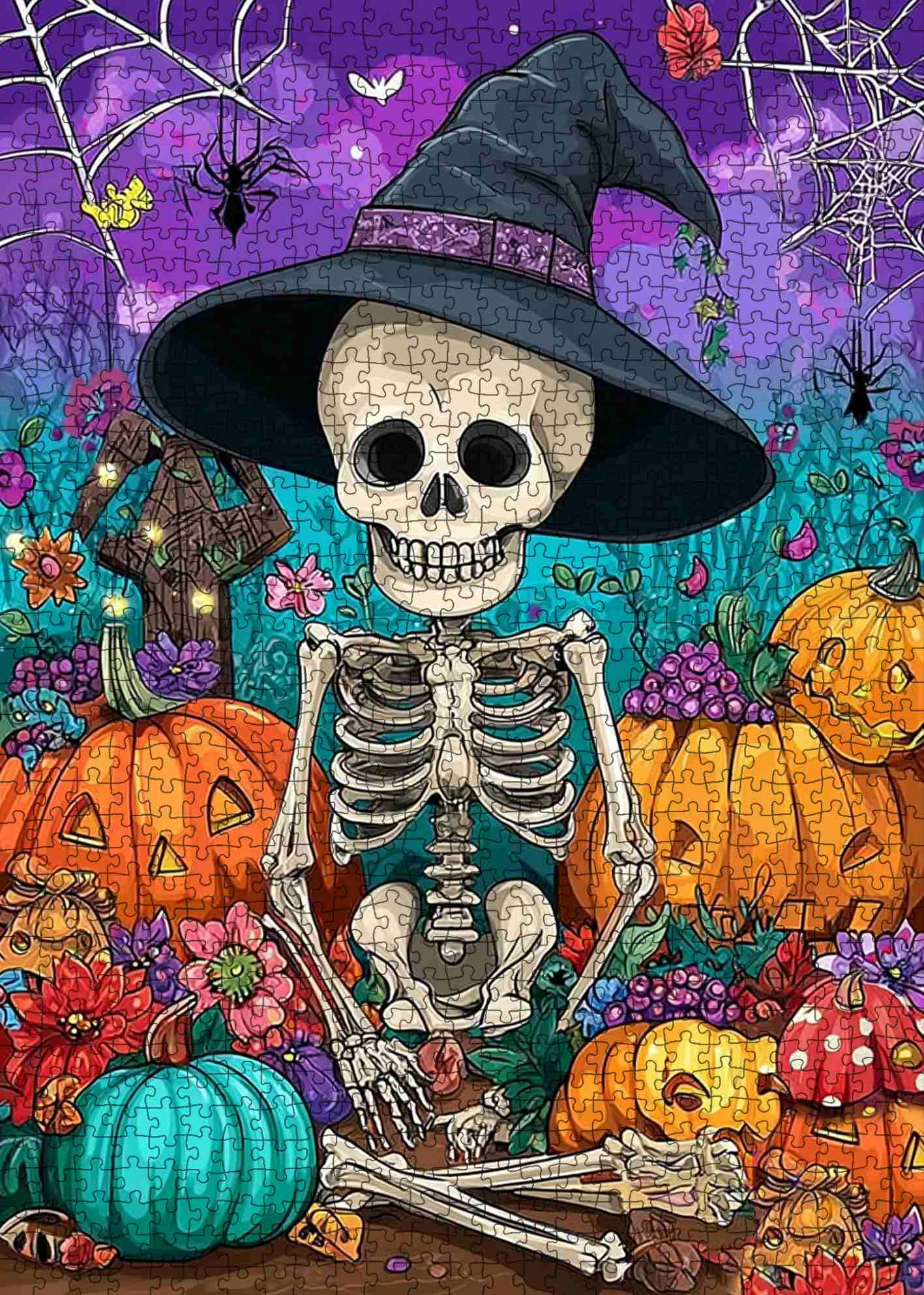 Halloween Skeleton Garden Jigsaw Puzzle