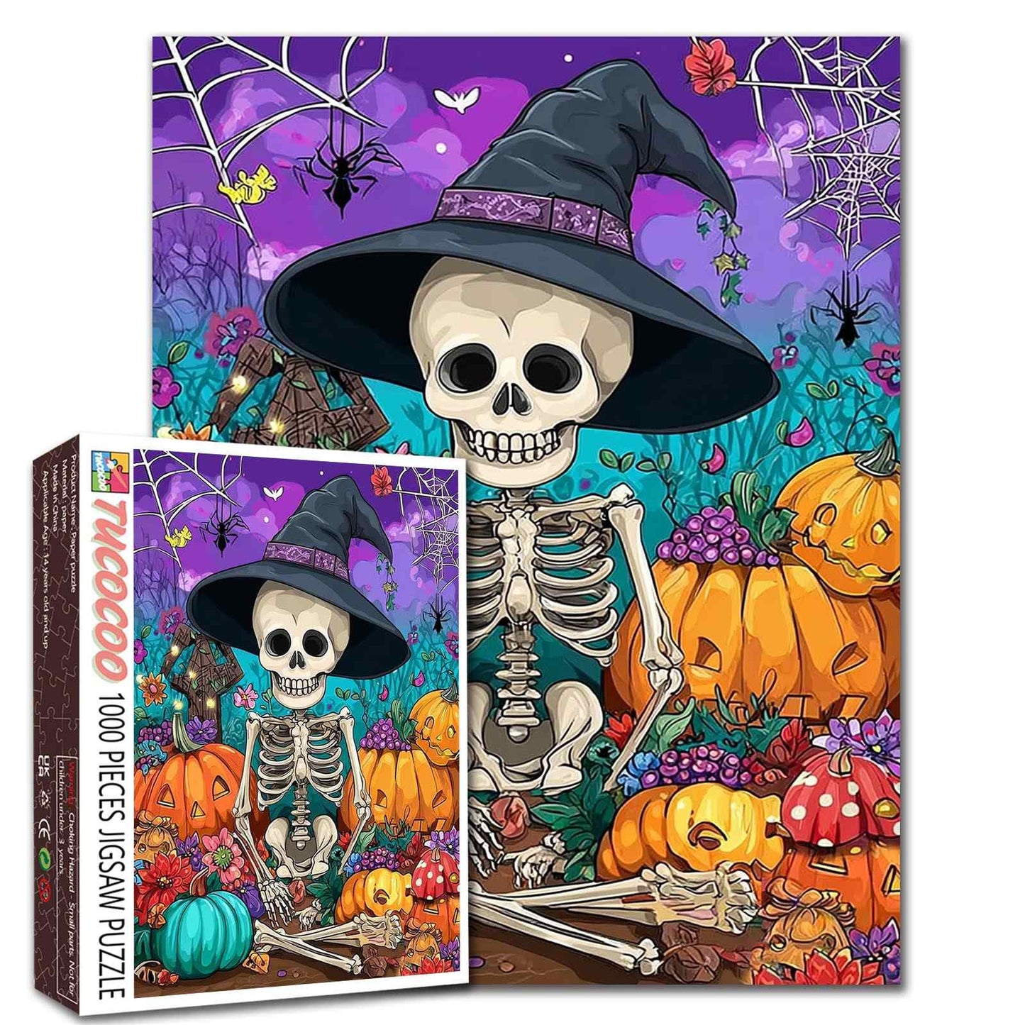 Halloween Skeleton Garden Jigsaw Puzzle