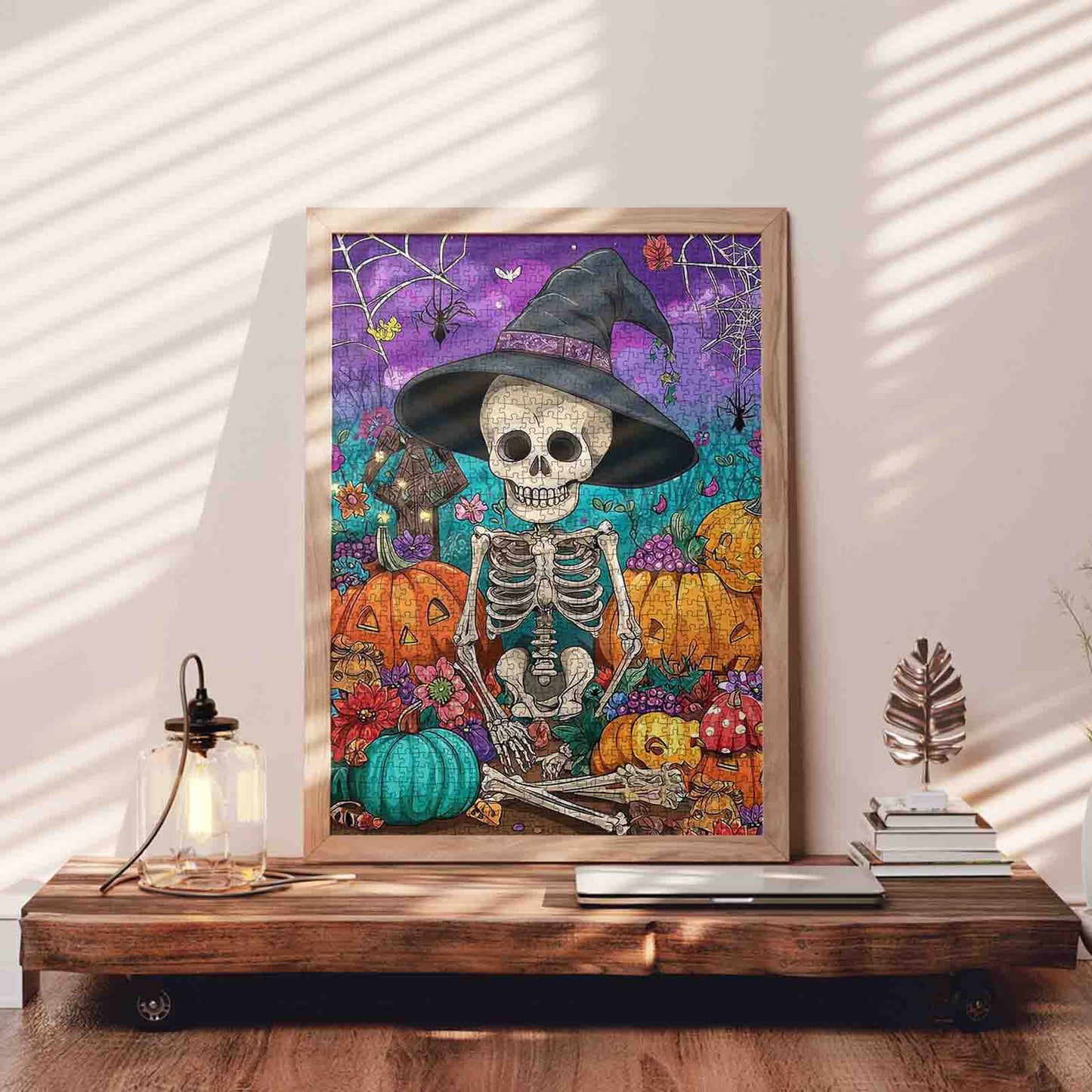Halloween Skeleton Garden Jigsaw Puzzle