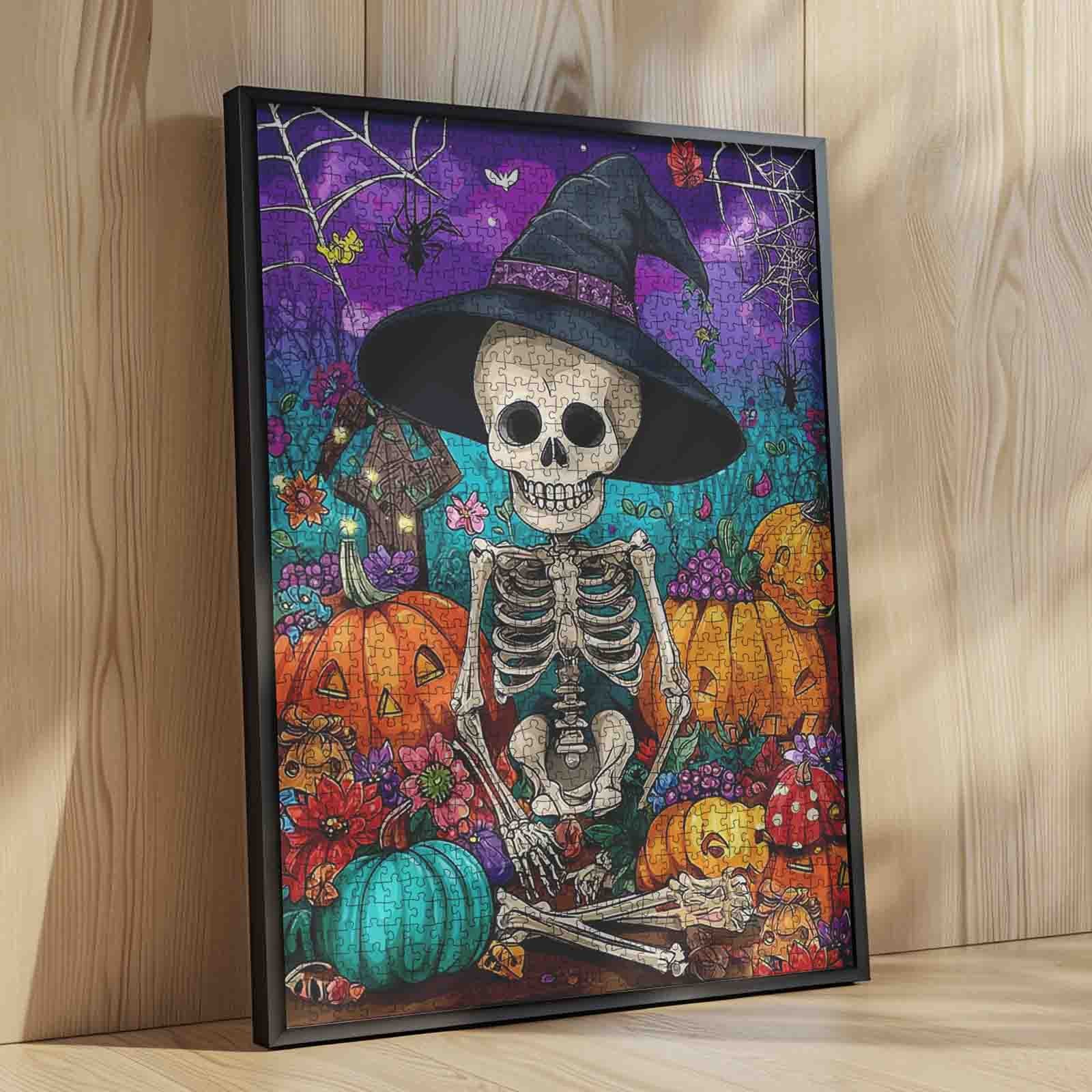 Halloween Skeleton Garden Jigsaw Puzzle