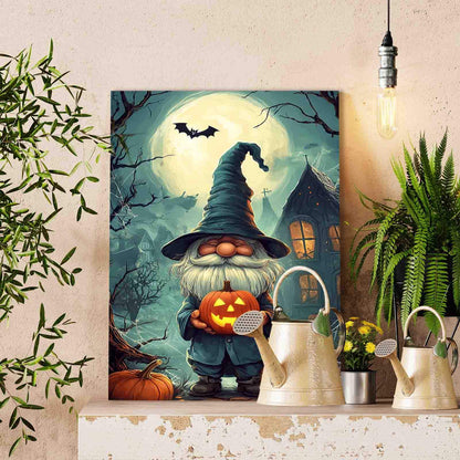 Halloween Gnome with Pumpkin Paint by Numbers