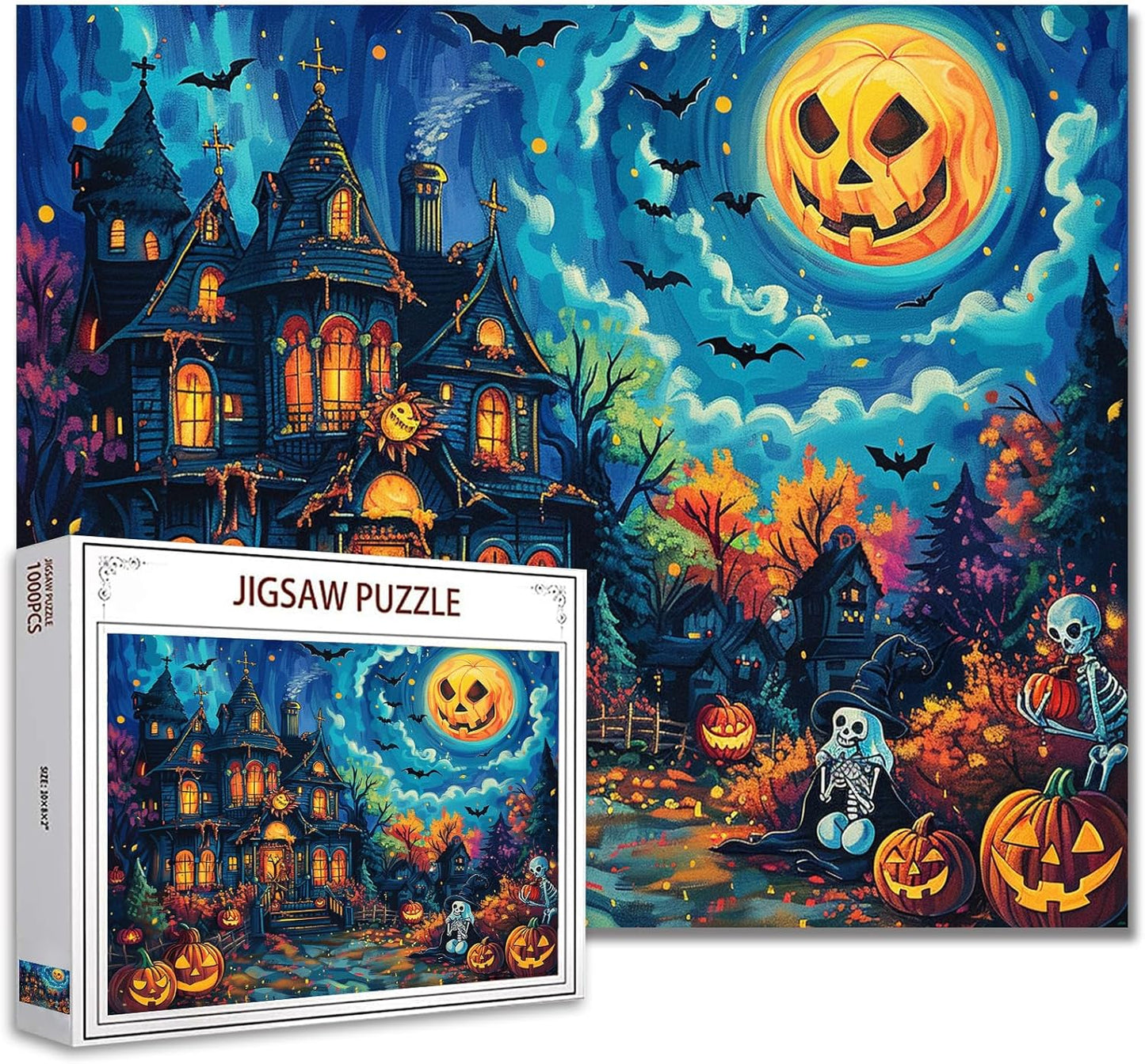 Pumpkin Moon Horror Nights Jigsaw Puzzles