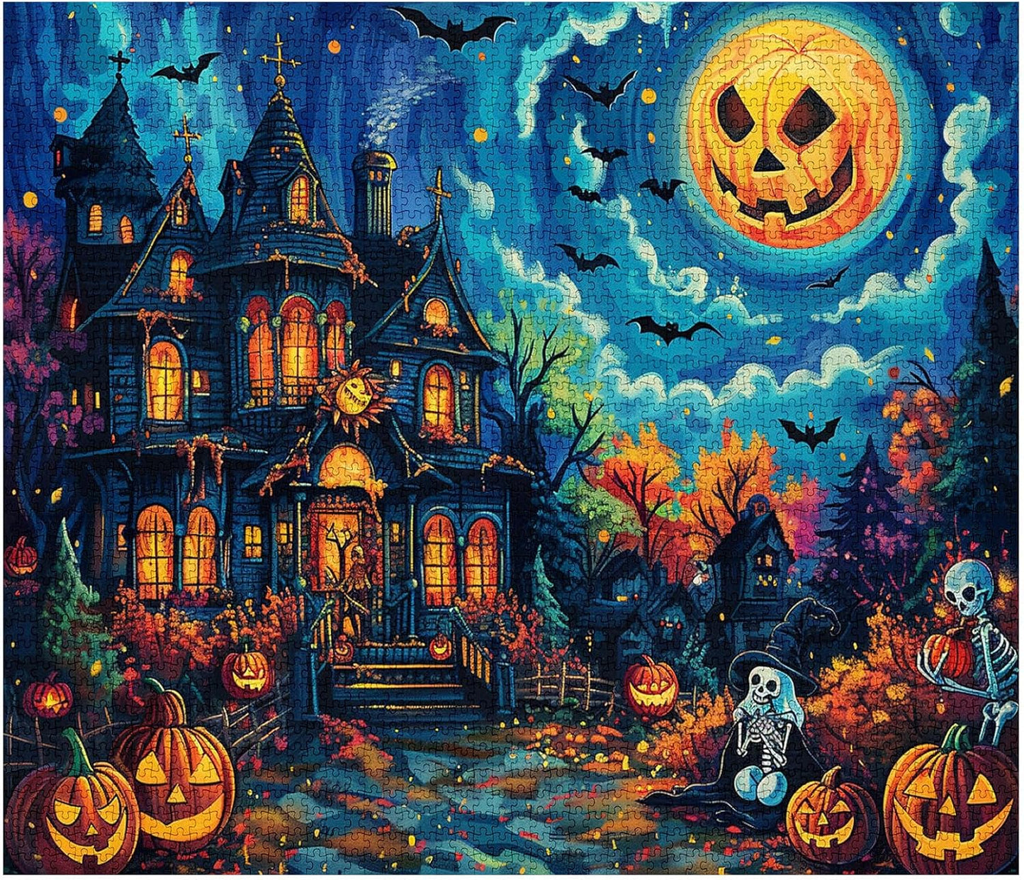 Pumpkin Moon Horror Nights Jigsaw Puzzles