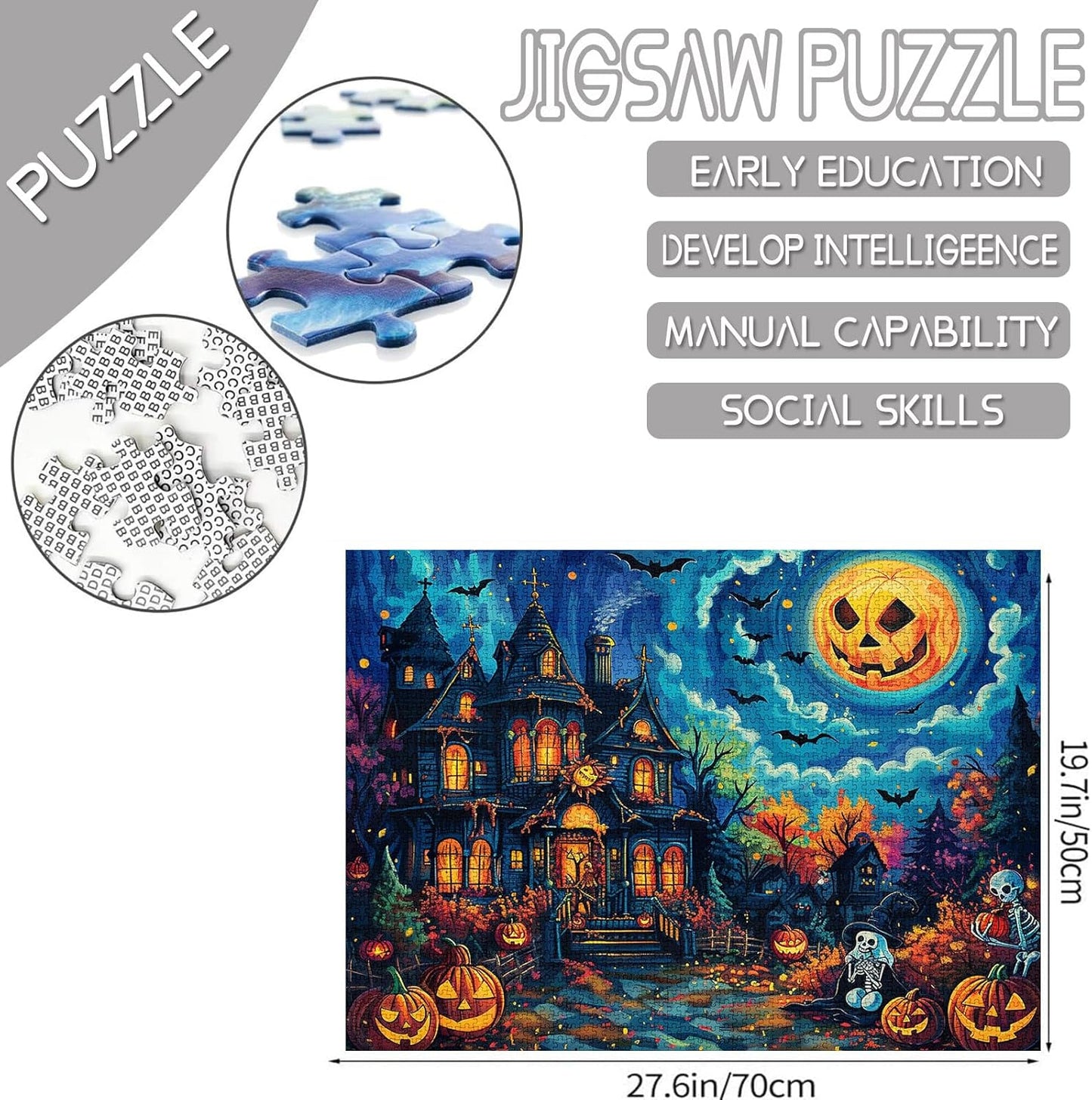 Pumpkin Moon Horror Nights Jigsaw Puzzles