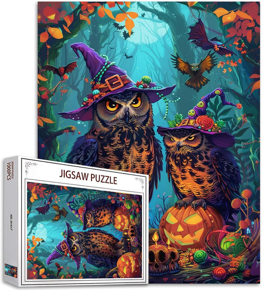 Halloween Scary Forest Owl Jigsaw Puzzles