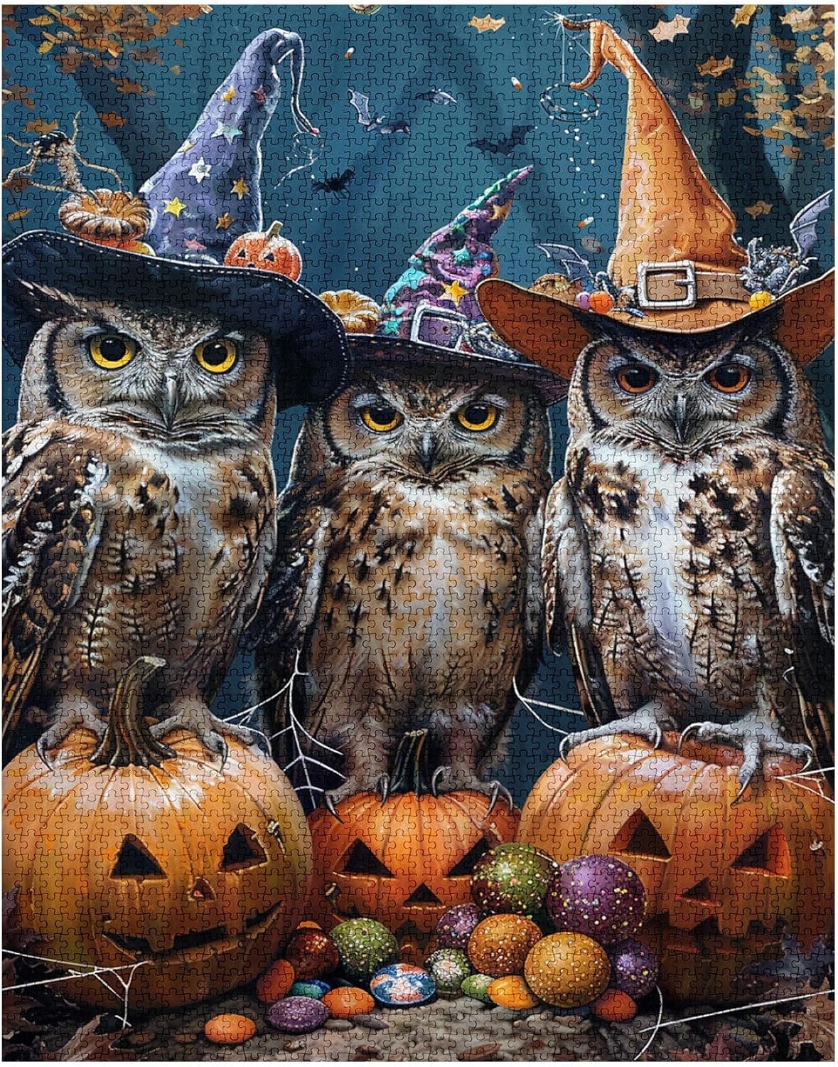 Halloween Vintage Cute Owl Jigsaw Puzzles