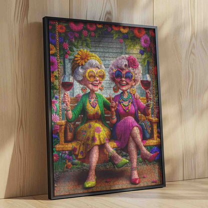 Happy Hour Grandma Friends Jigsaw Puzzle
