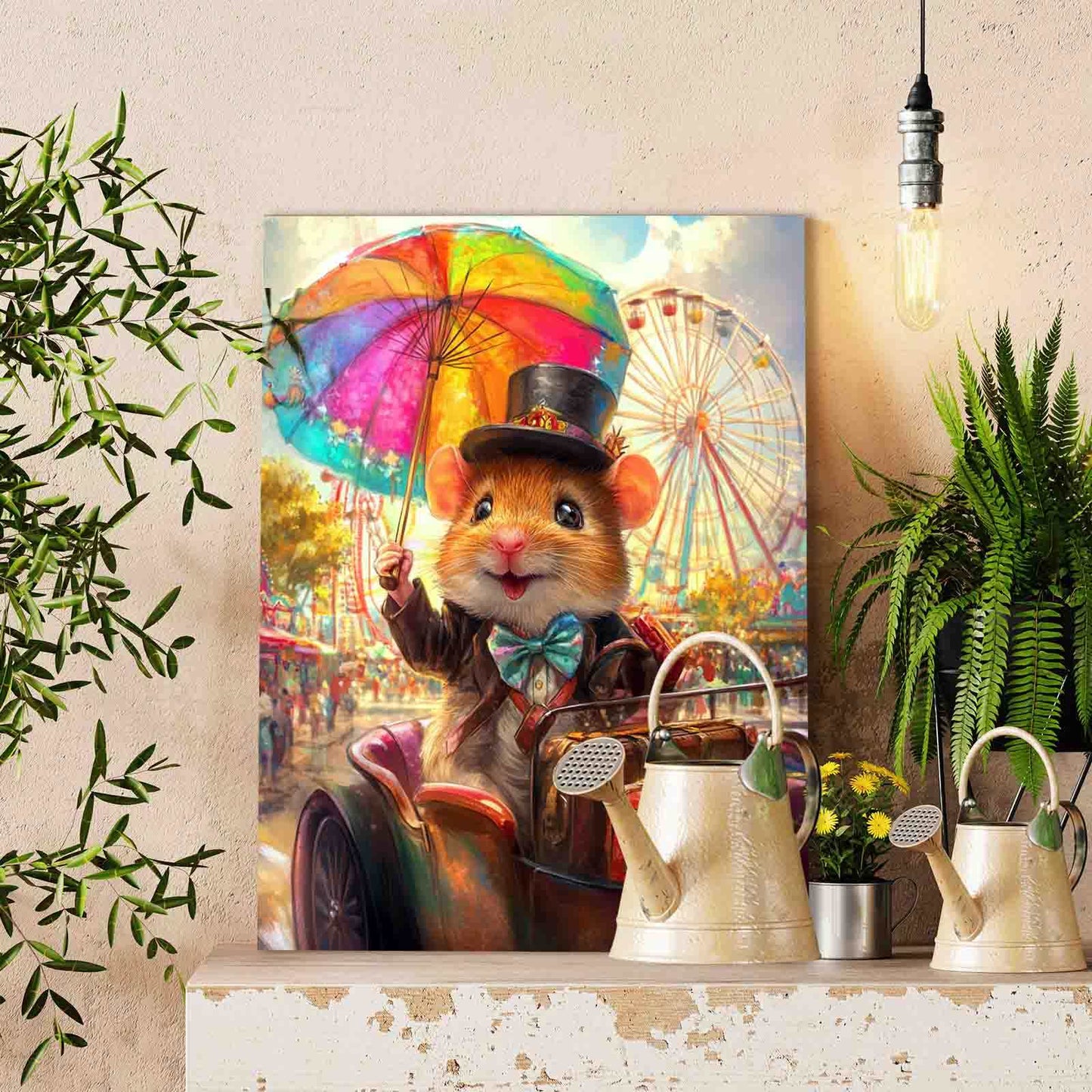 Happy Hamster Parade Paint by Numbers