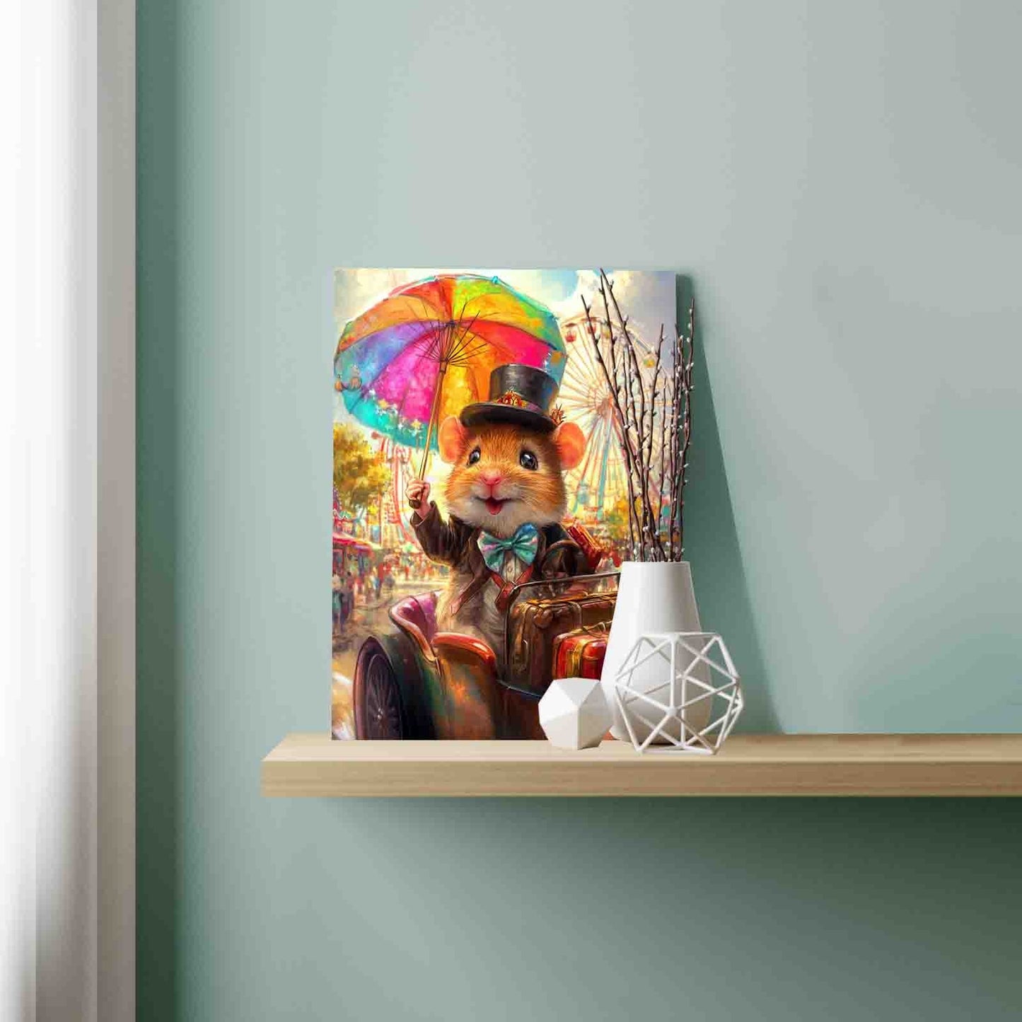 Happy Hamster Parade Paint by Numbers