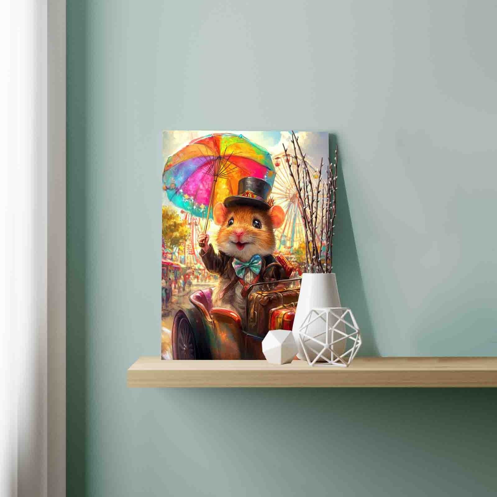 Happy Hamster Parade Paint by Numbers