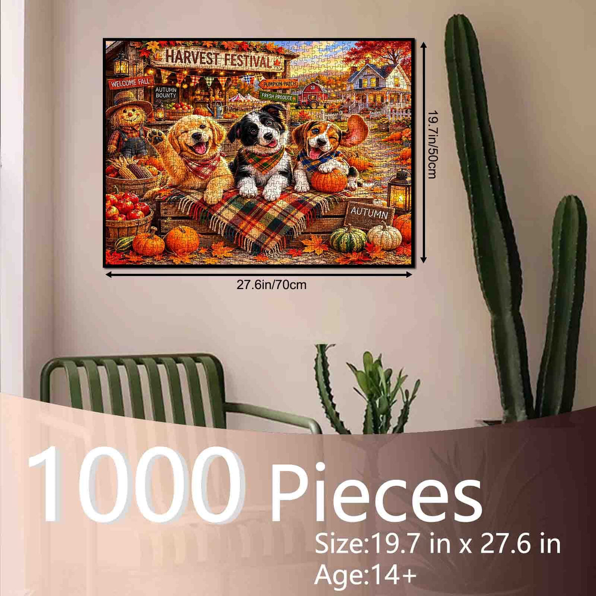 Harvest Festival Puppy Friends Jigsaw Puzzle