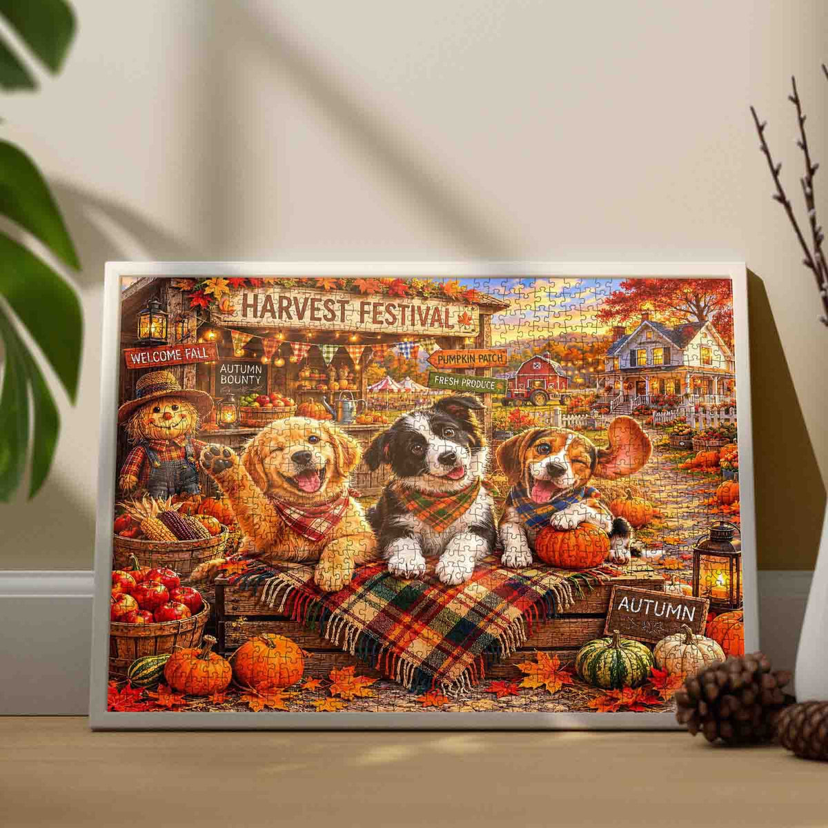 Harvest Festival Puppy Friends Jigsaw Puzzle