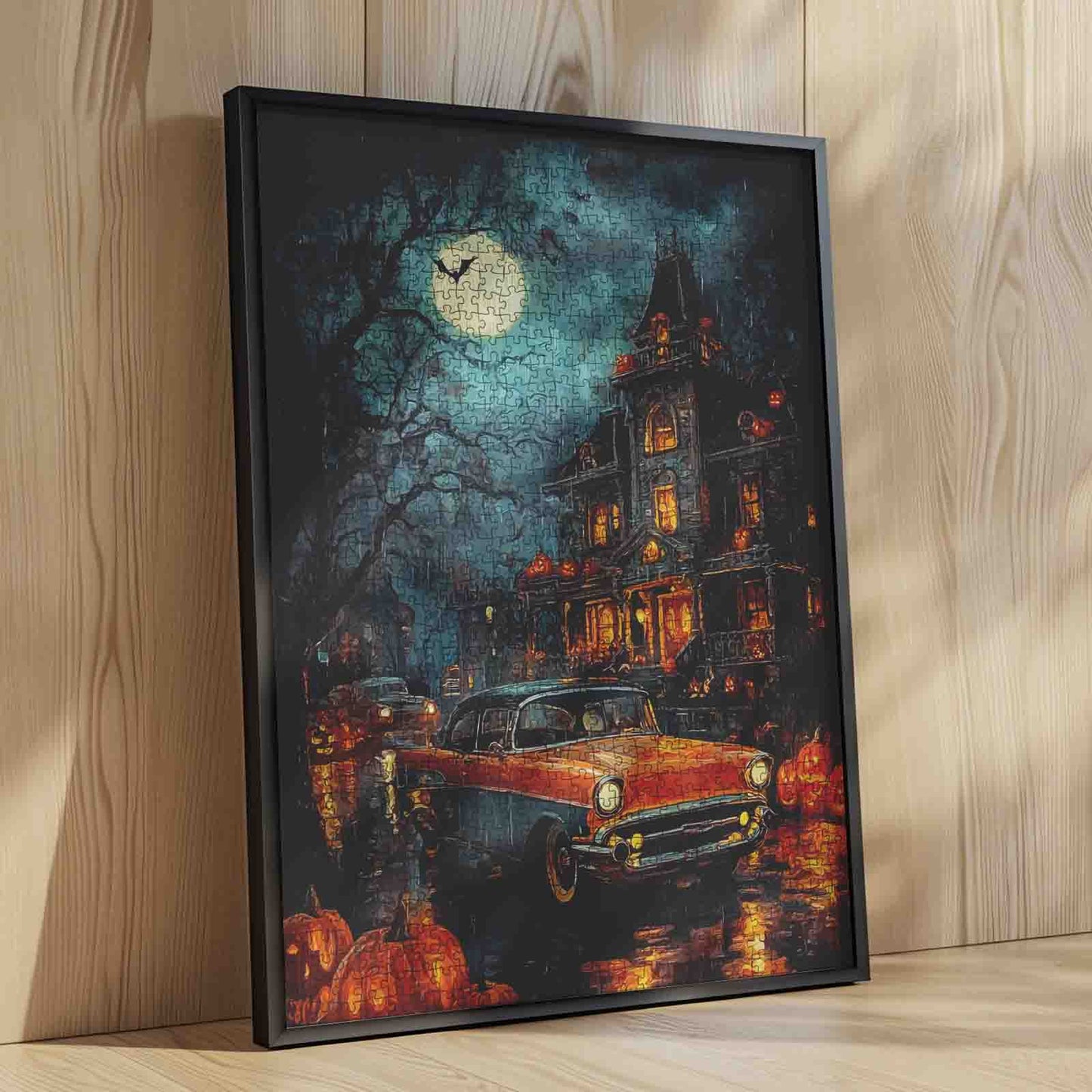 Haunted Drive Halloween Night Jigsaw Puzzle
