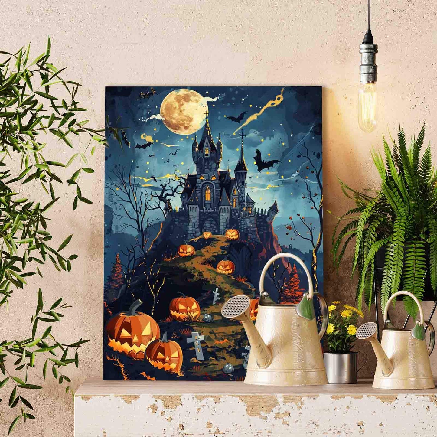 Haunted Castle Trail Paint by Numbers