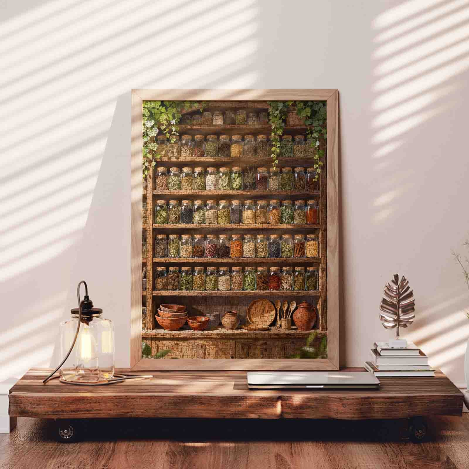 Herbal Apothecary Shelf Jigsaw Puzzle