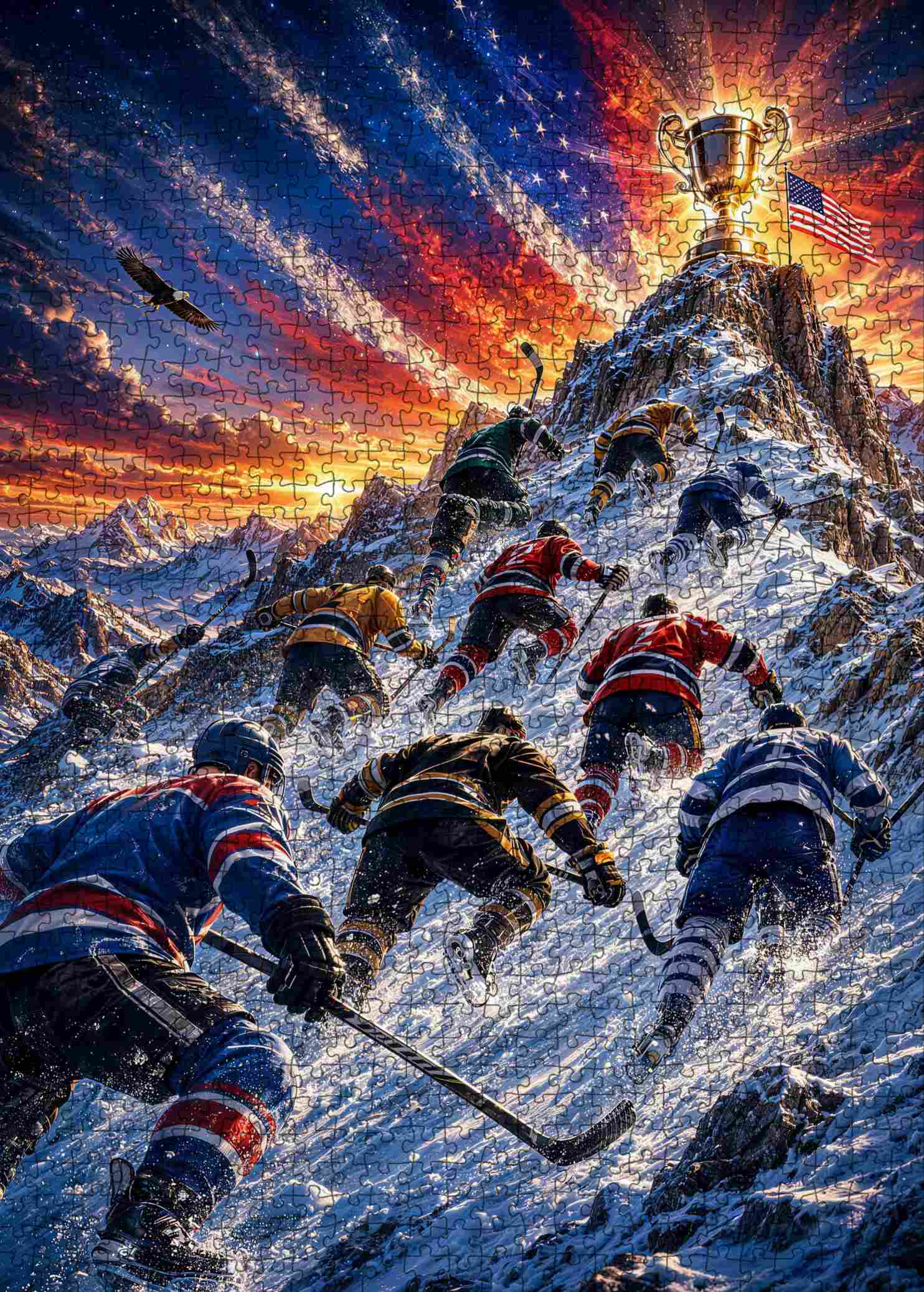 Hockey Mountain Challenge Jigsaw Puzzle