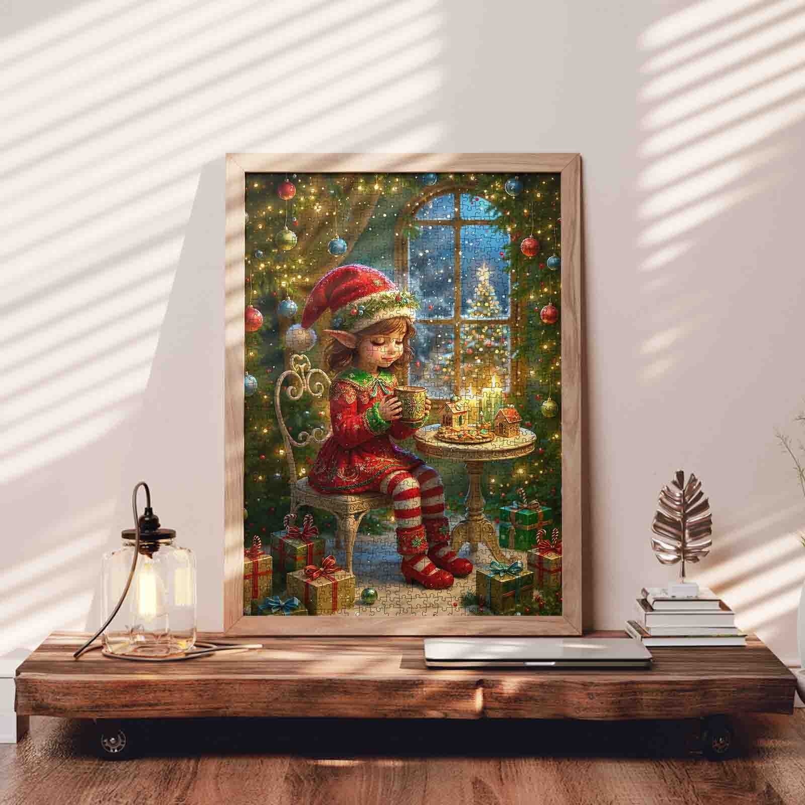 Holiday Elf by Cozy Candlelight Jigsaw Puzzle