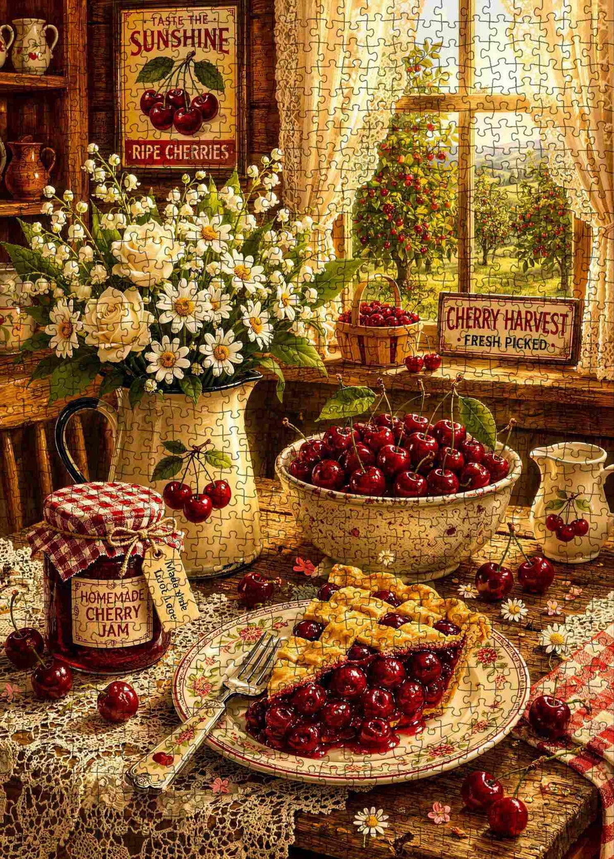 Homemade Cherry Pie Kitchen Jigsaw Puzzle