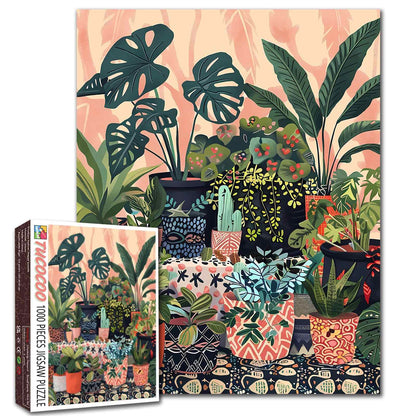 Indoor Botanical Plant Illustration Jigsaw Puzzle