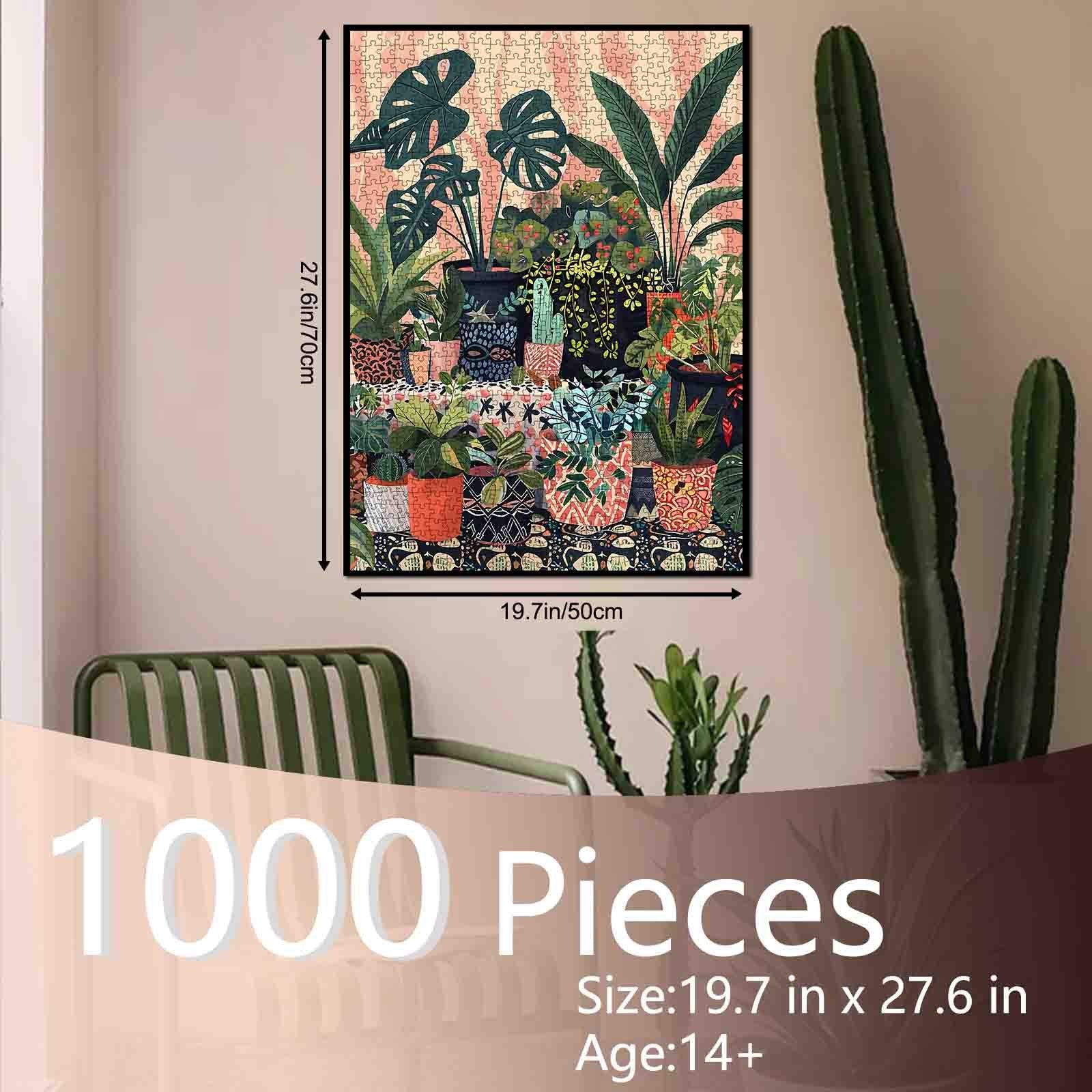 Indoor Botanical Plant Illustration Jigsaw Puzzle
