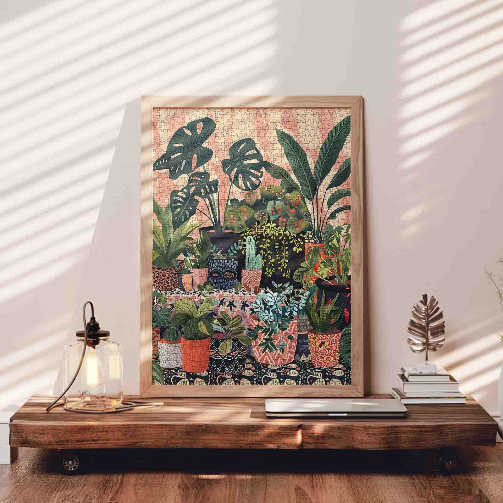 Indoor Botanical Plant Illustration Jigsaw Puzzle