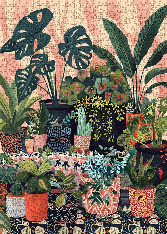 Indoor Botanical Plant Illustration Jigsaw Puzzle