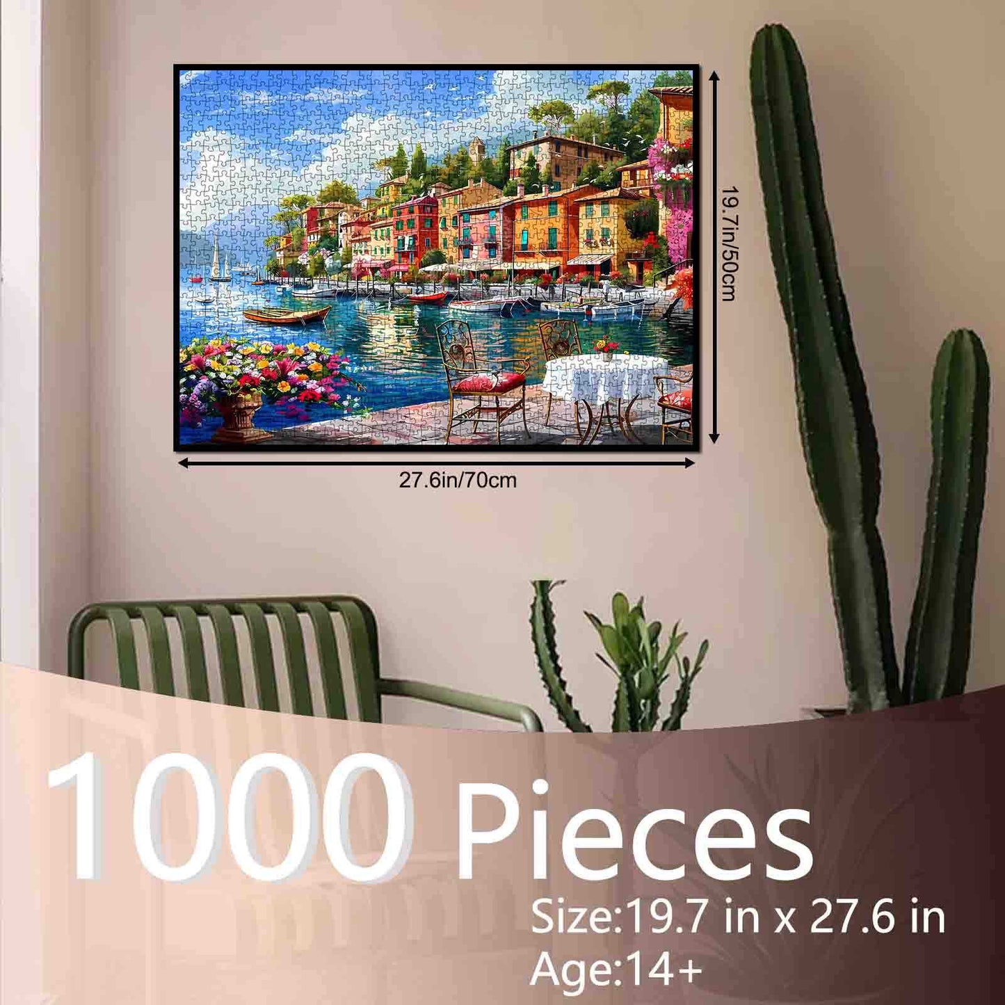 Italy Harbor with Colorful Buildings Jigsaw Puzzle