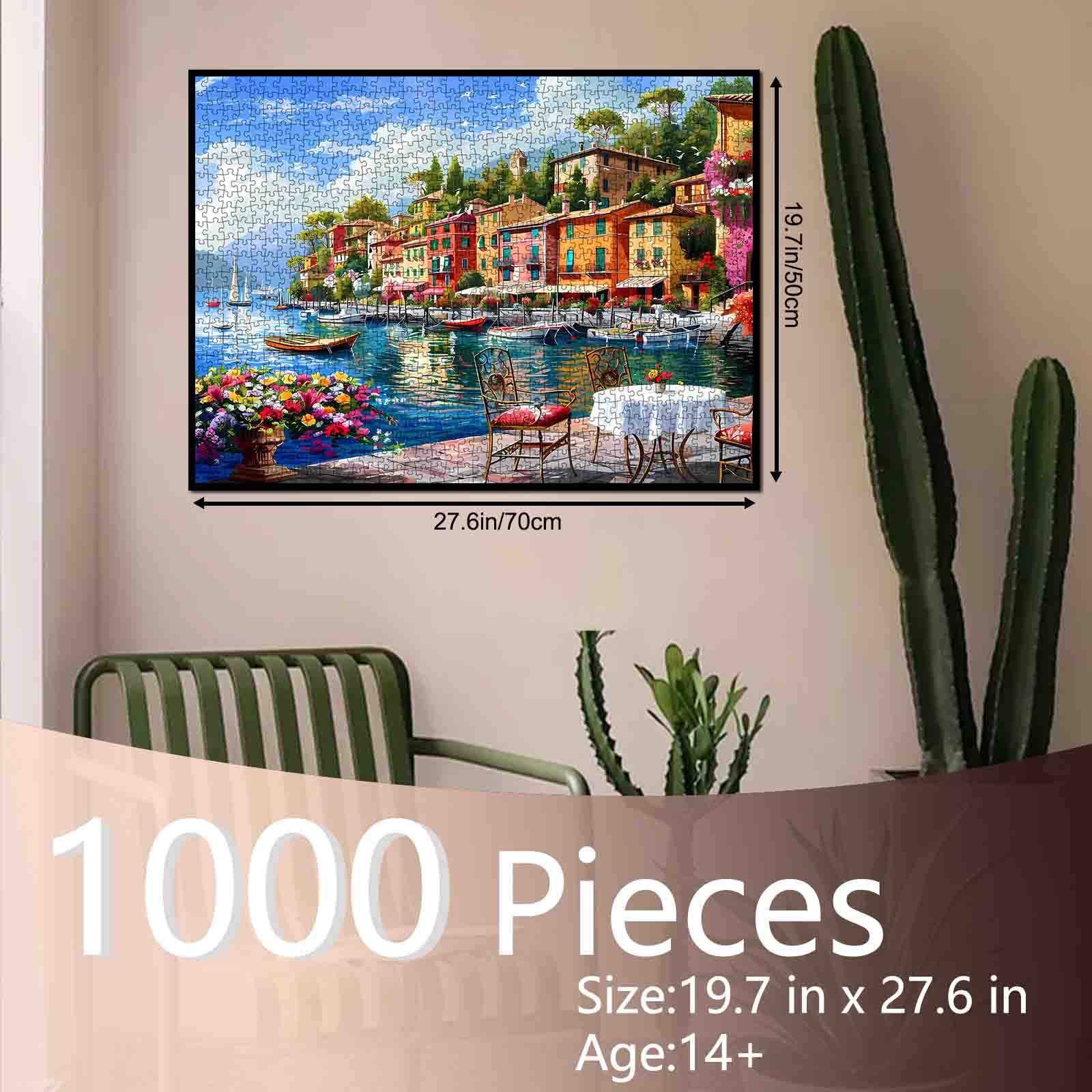 Italy Harbor with Colorful Buildings Jigsaw Puzzle