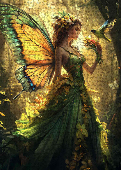 Enchanted Woodland Butterfly Fairy Jigsaw Puzzle