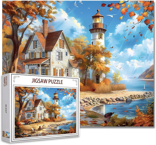 Cabin on the Coast in Autumn Jigsaw Puzzles