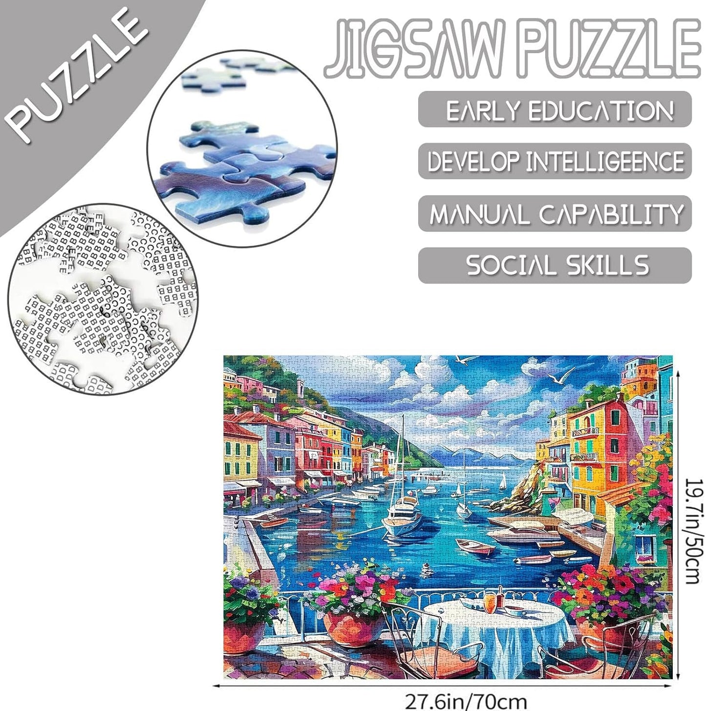 Summer Port Scenery Landscape Jigsaw Puzzles