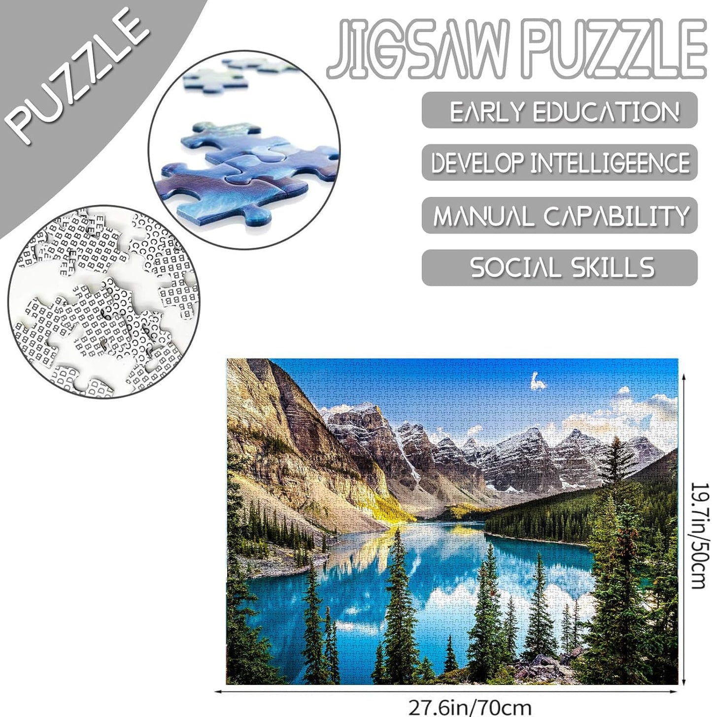 Moraine Lake Landscape Jigsaw Puzzles