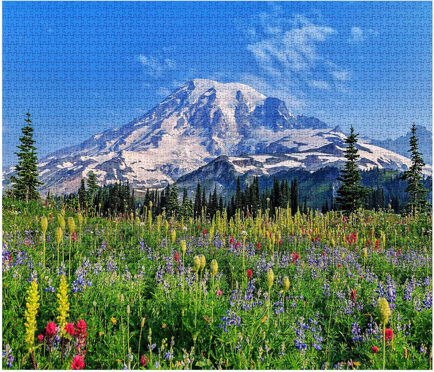 Mount Rainier Painting Jigsaw Puzzles