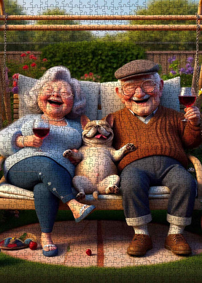 Golden Hour Companions Jigsaw Puzzle