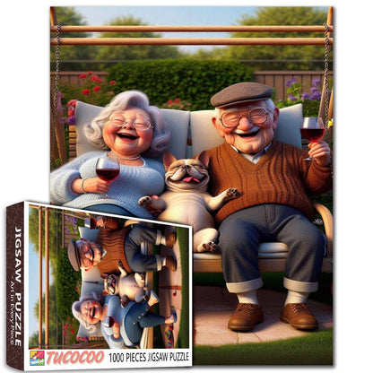 Golden Hour Companions Jigsaw Puzzle