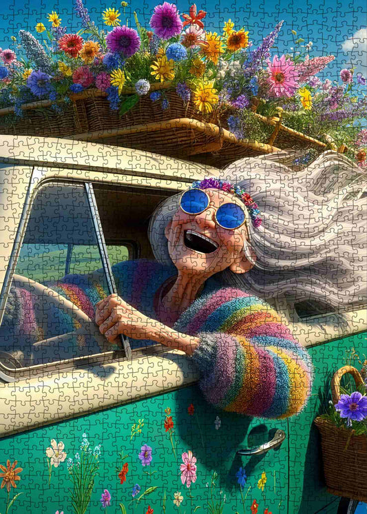 Joyful Roadtrip Sunshine Jigsaw Puzzle