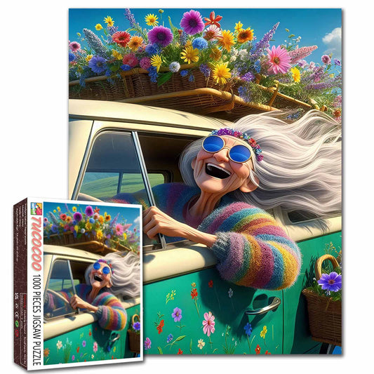 Joyful Roadtrip Sunshine Jigsaw Puzzle