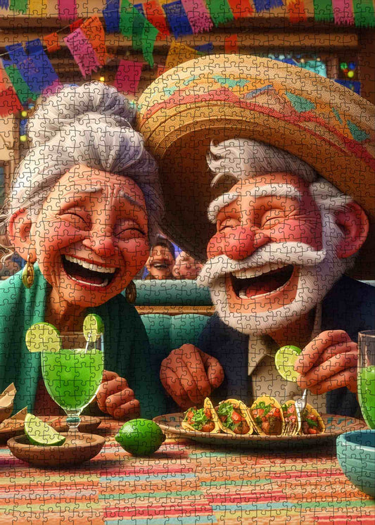 Joyful Taco Feast Elders Jigsaw Puzzle