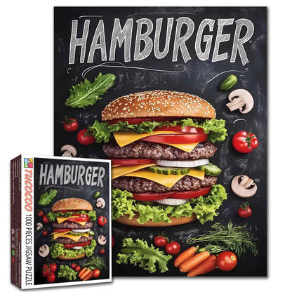 Juicy Double Cheeseburger Jigsaw Puzzle