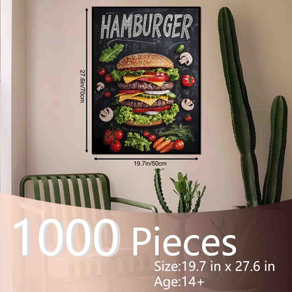 Juicy Double Cheeseburger Jigsaw Puzzle
