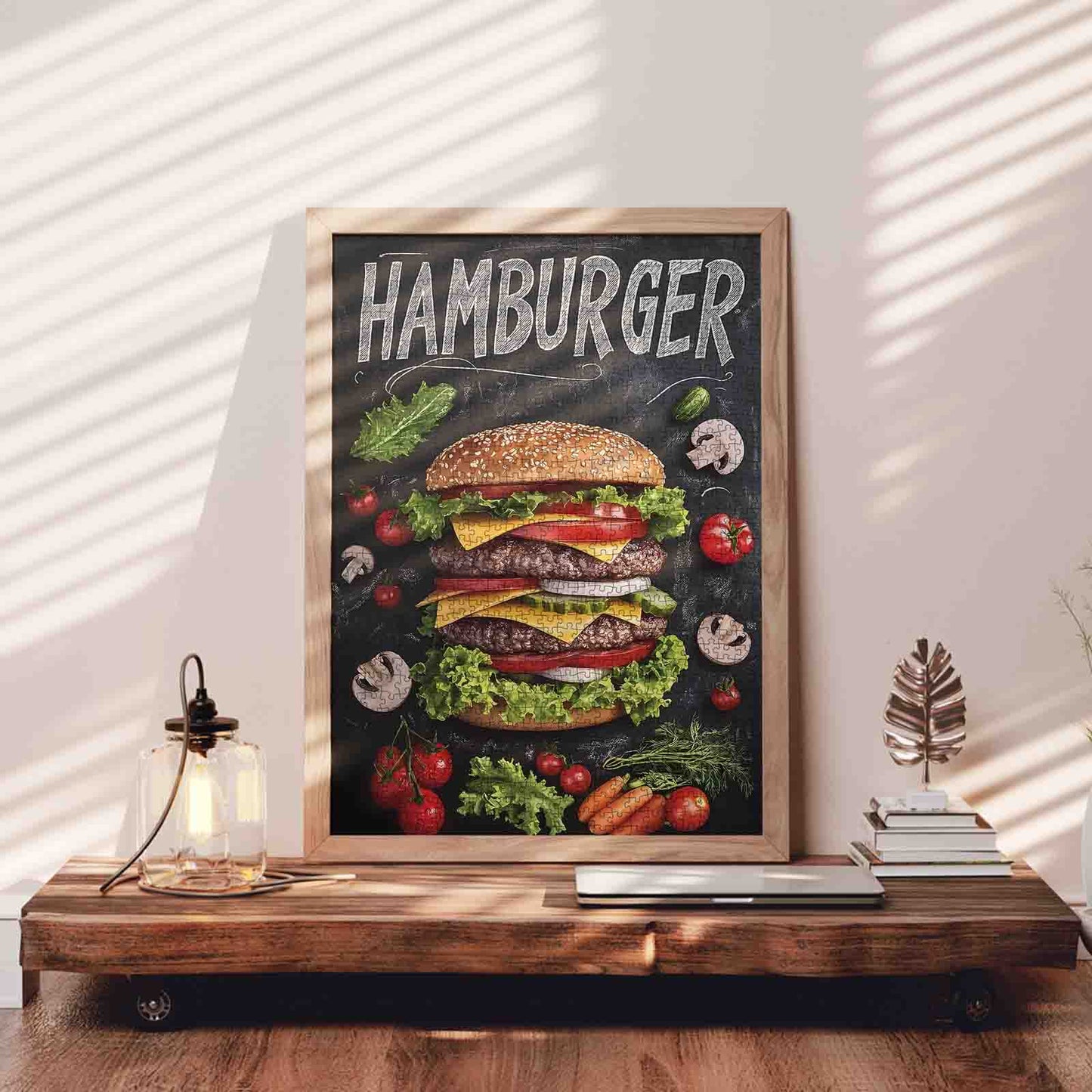 Juicy Double Cheeseburger Jigsaw Puzzle
